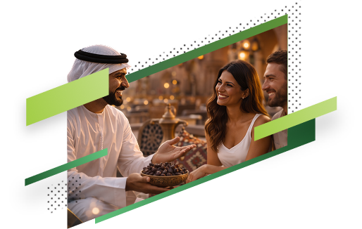 TVO Tourism support agent assisting a customer with a Dubai itinerary