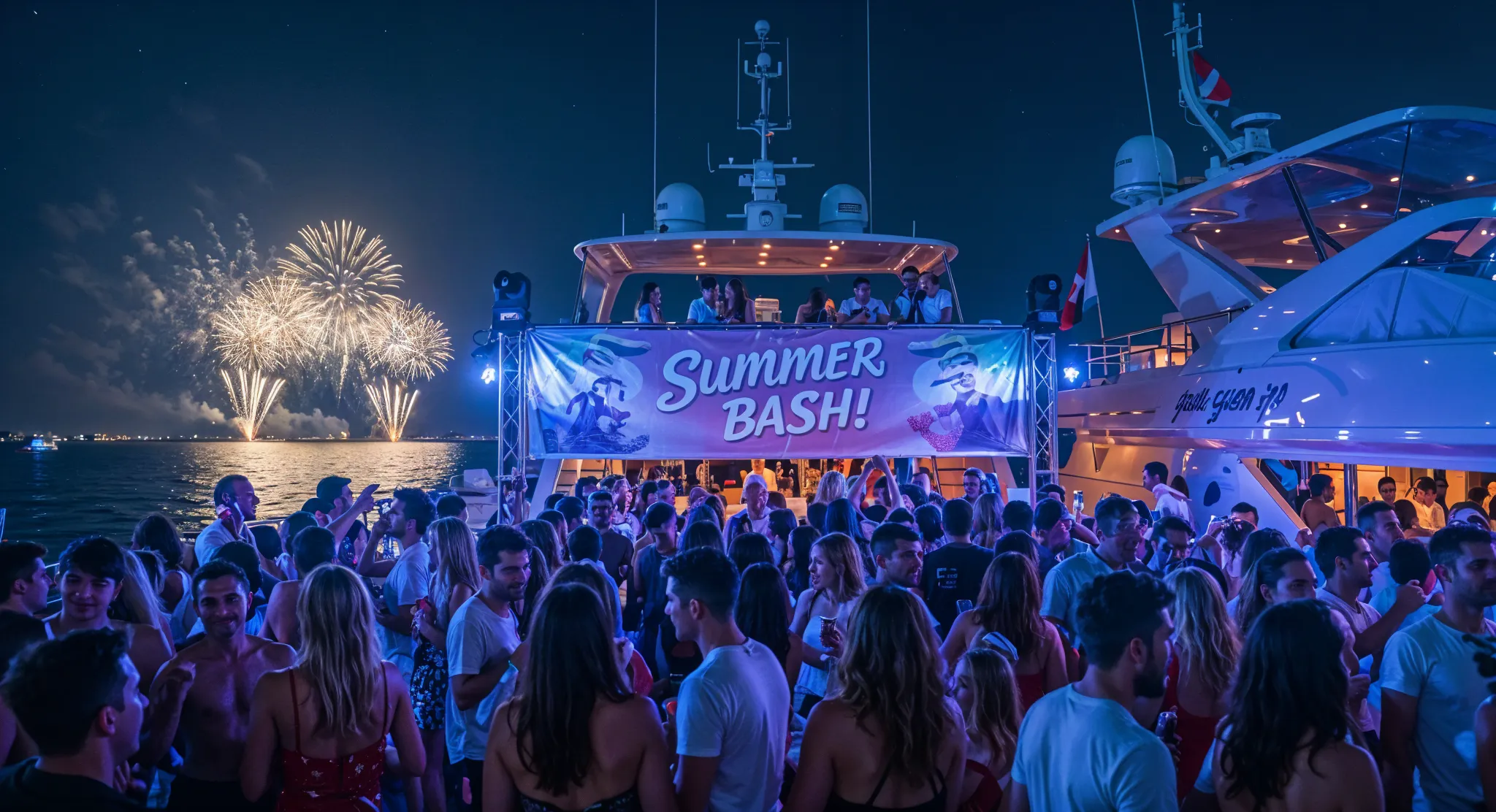 Dubai yacht party