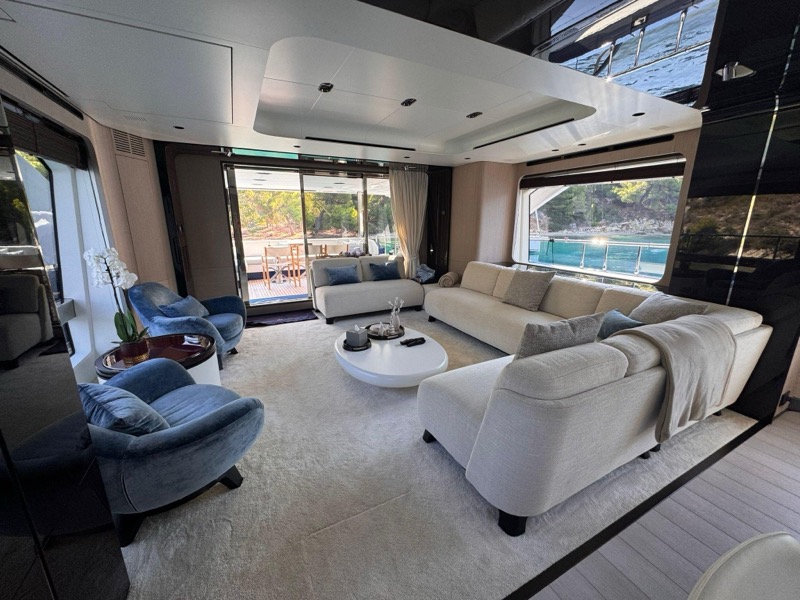 Luxury mega yacht exterior